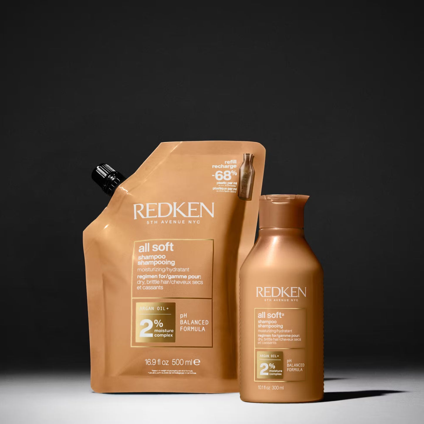 REDKEN All Soft Argan Oil Shampoo Refill 500ml