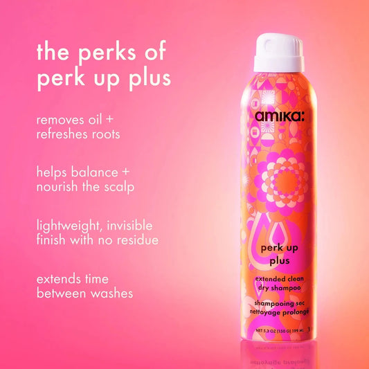 Amika Perk Up Plus Extended Clean Dry Shampoo 208ml - Salonmarjoahola-Shop