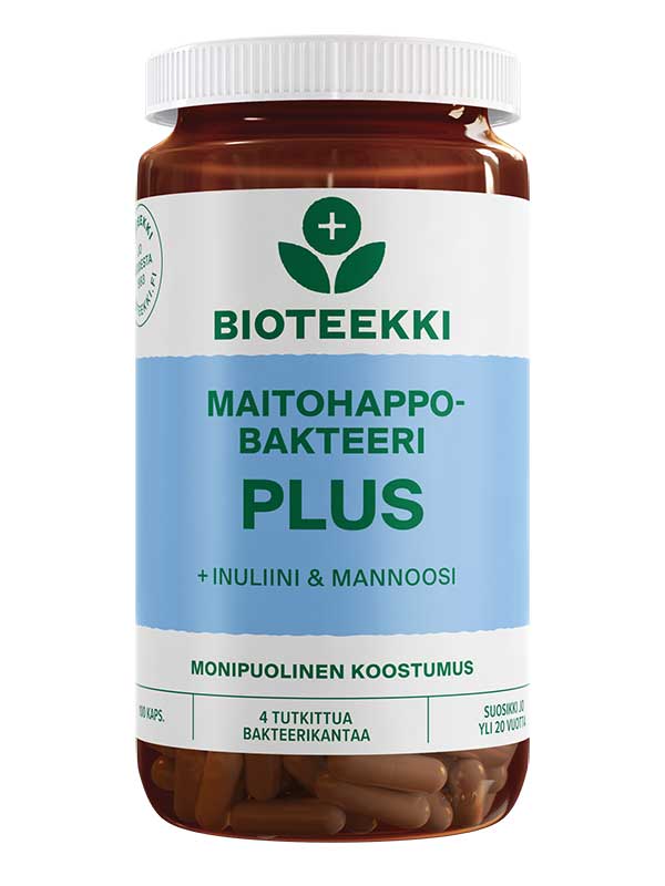 Bioteekki Maitohappobakteeri Plus 100 kapseli - Salonmarjoahola - Shop