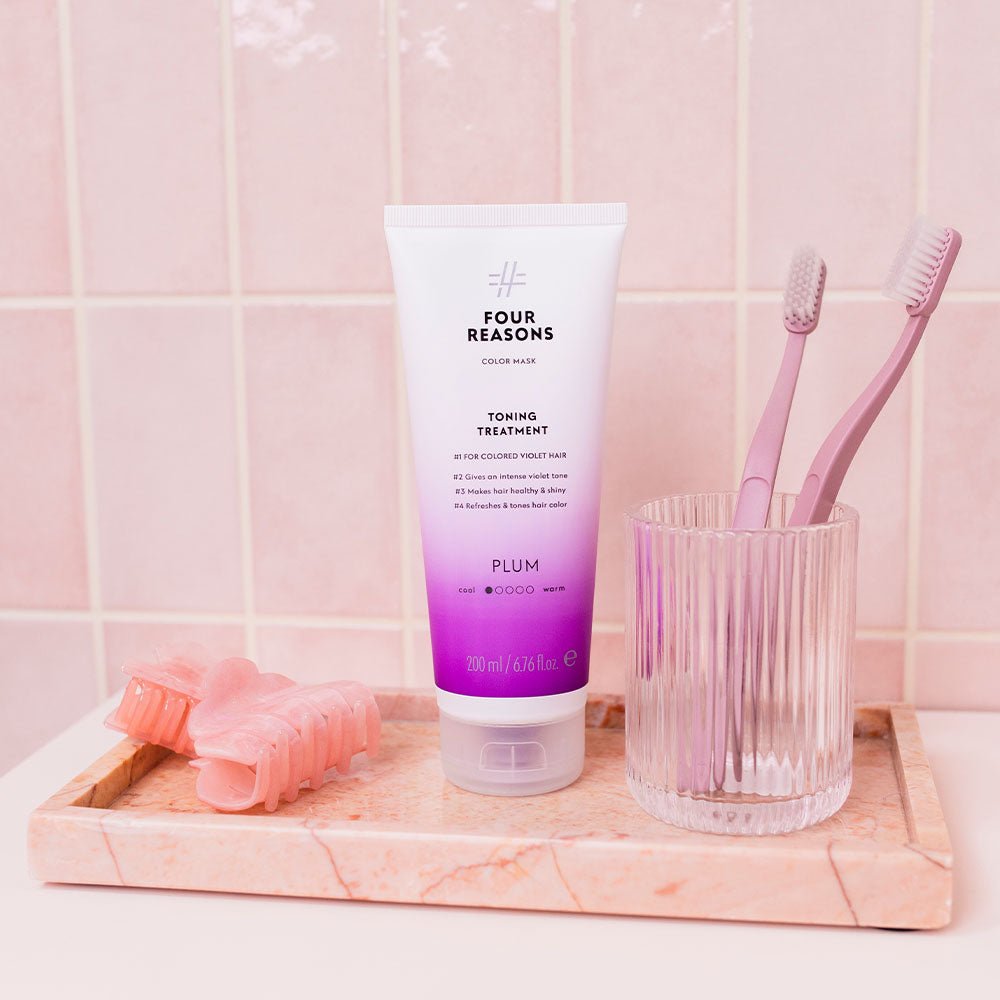Four Reasons Color Mask Toning Treatment Plum 200 ml - Salonmarjoahola - Shop