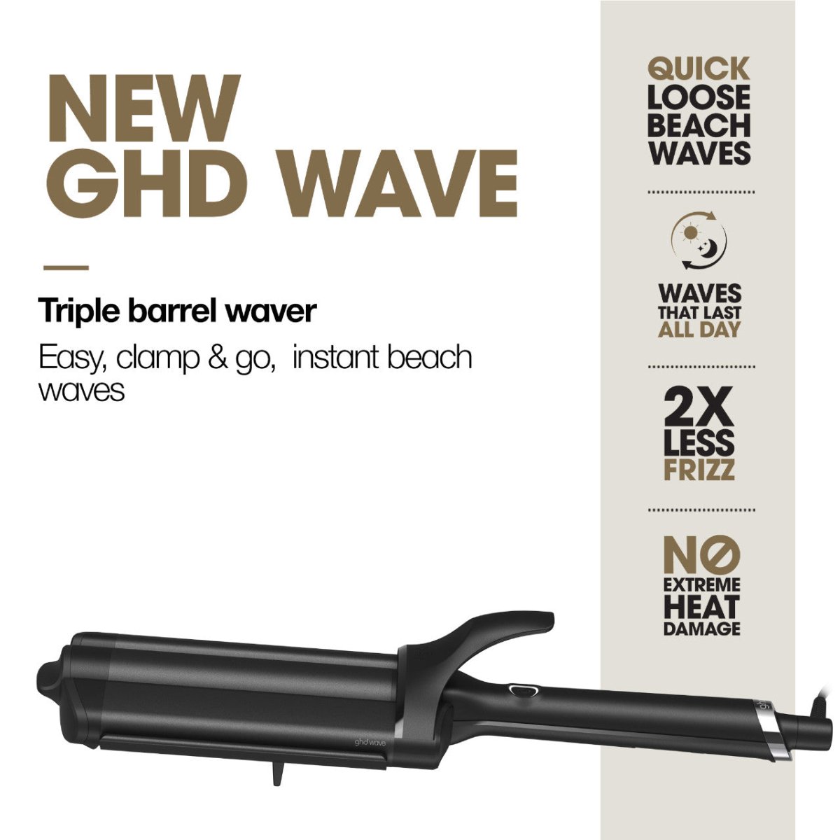 ghd Wave Triple Barrel Waver - Kolminkertainen lainerauta - Salonmarjoahola - Shop