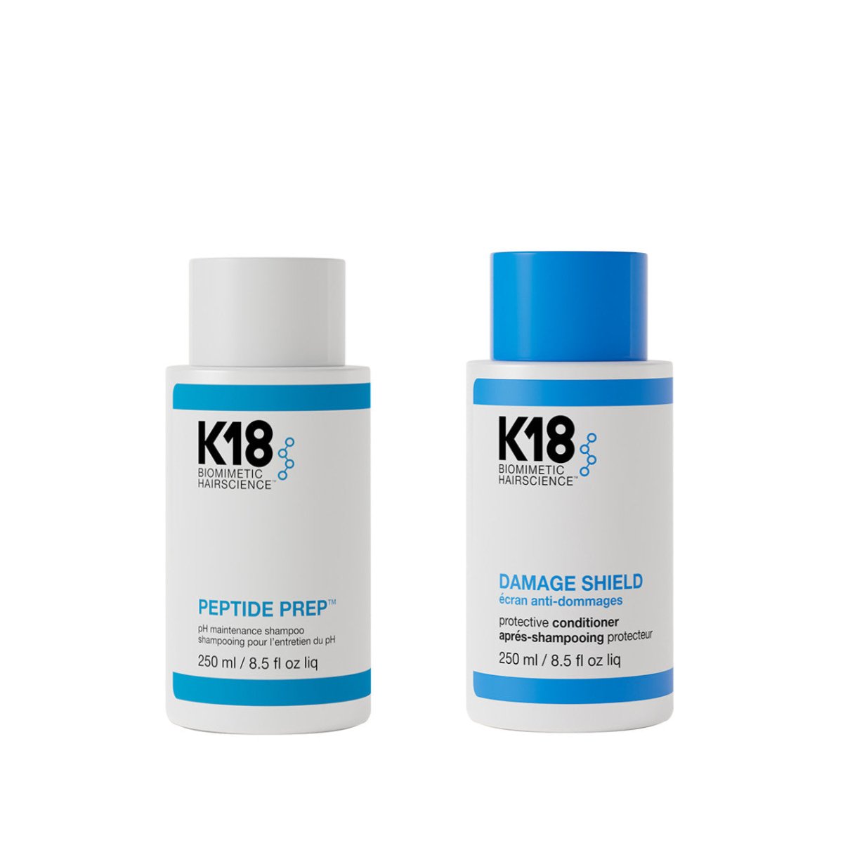 K18 Damage Shield Shampoo ja Hoitoaine Combo 250ml - Salonmarjoahola - Shop