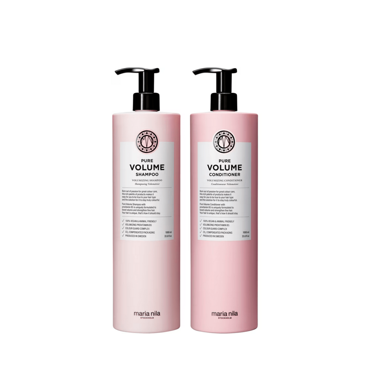 Maria Nila Pure Volume Bundle Shampoo Bundle Shampoo 1000 ml & Conditioner 1000 ml - Salonmarjoahola - Shop