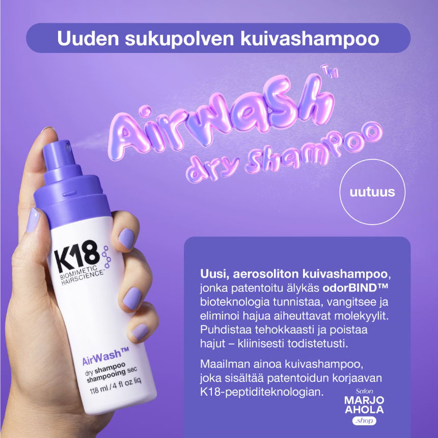 K18 AirWash Dry Shampoo 118ml