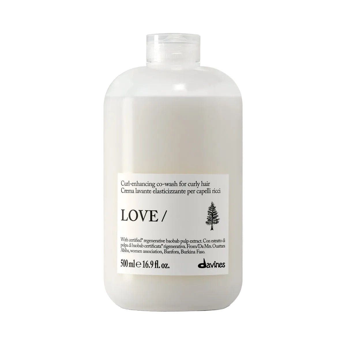 Uusi Davines EHC LOVE CURL Go Wash Hoitoaine 500ml - Salonmarjoahola - Shop