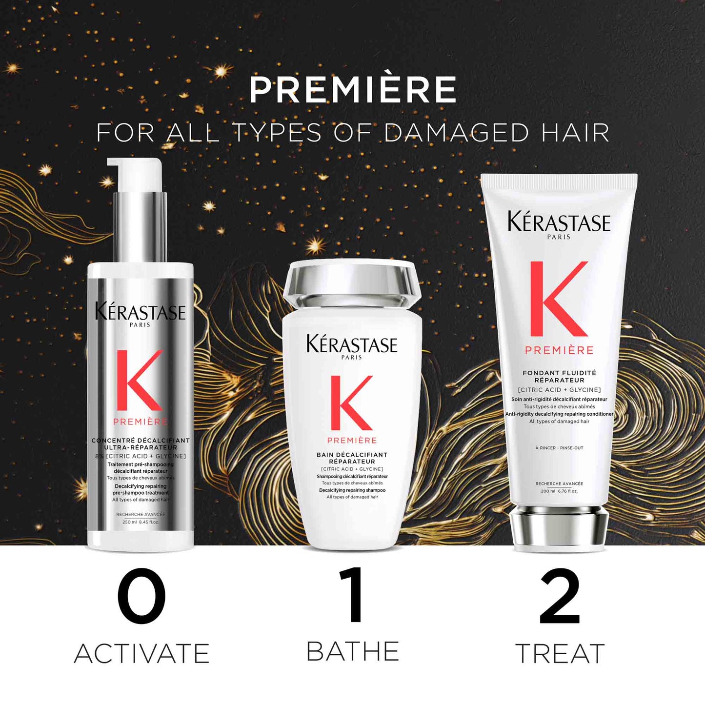 KERASTASE PREMIÈRE Fondant Holidays Set 2024 vahingoittuneille hiuksille