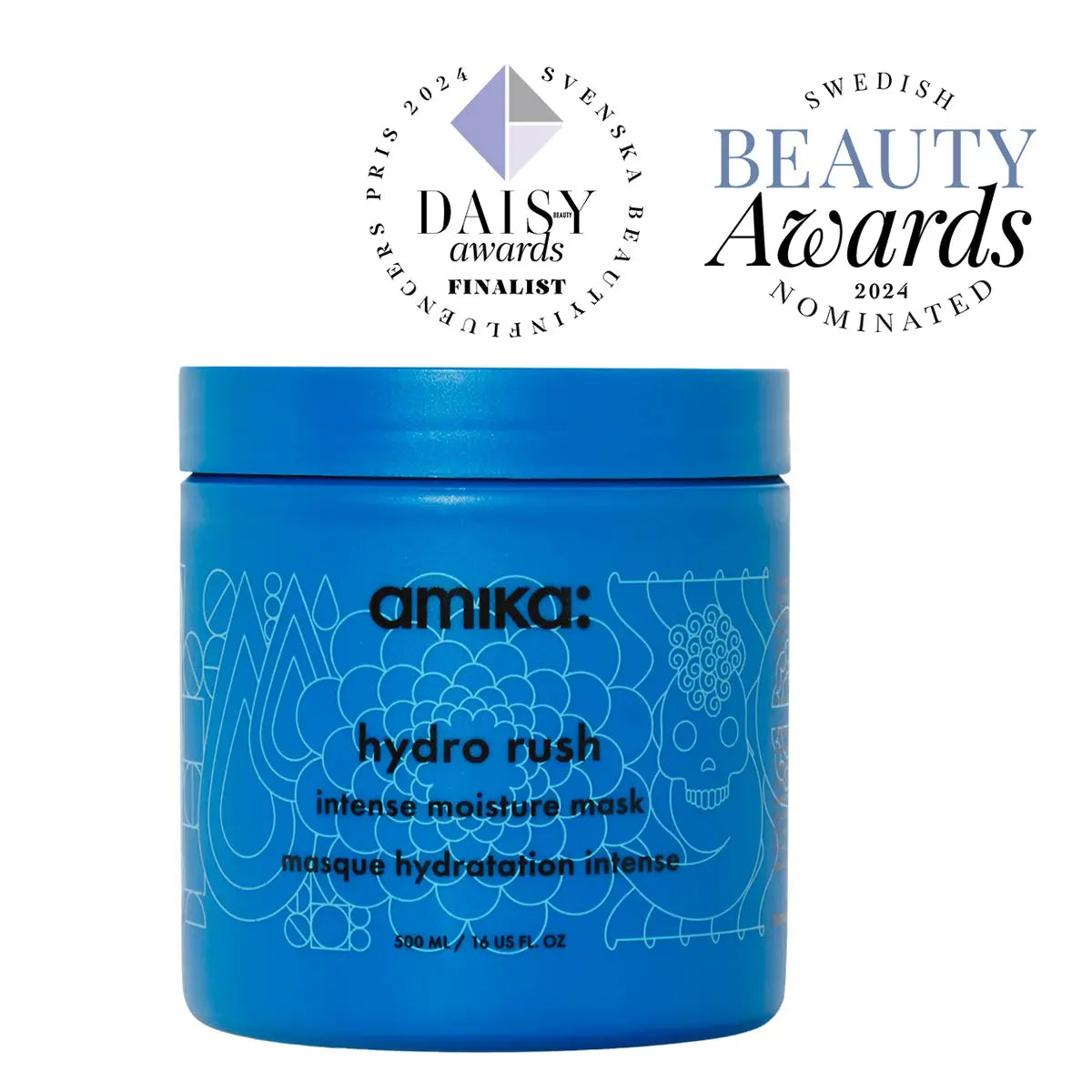 Amika Hydro Rush Intense Moisture Hair Mask 500ml