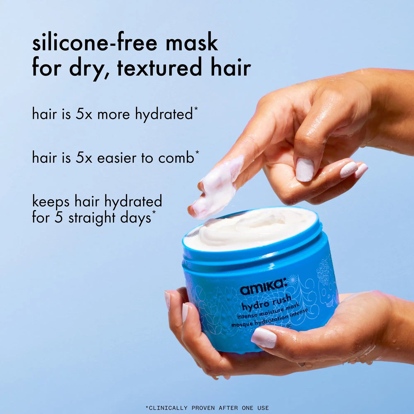 Amika Hydro Rush Intense Moisture Hair Mask 500ml