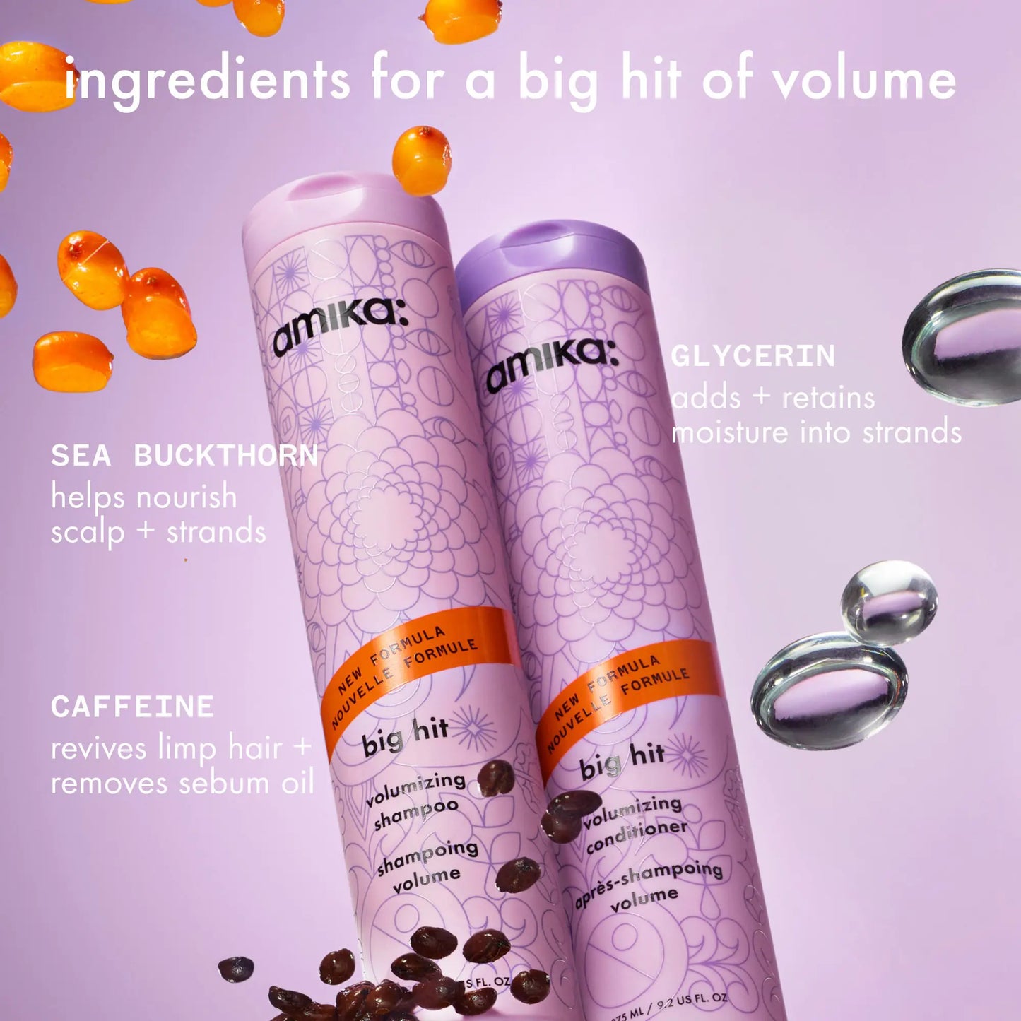 Amika Big Hit Volumizing Shampoo 1000ml