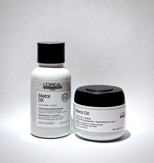 L'Oréal Metal DX shampoo ja hiusnaamio pikkucombo