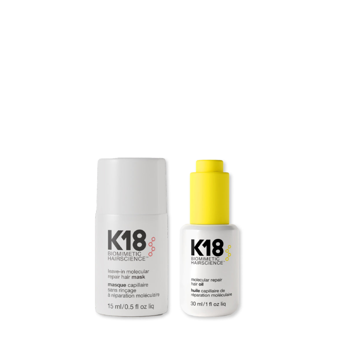 K18Hair Molecular Repair Hair Oil 30ml + Mask 15 ml