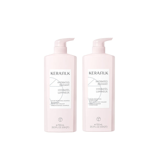 KERASILK Color Protecting Shampoo ja Hoitoaine Combo 750ml