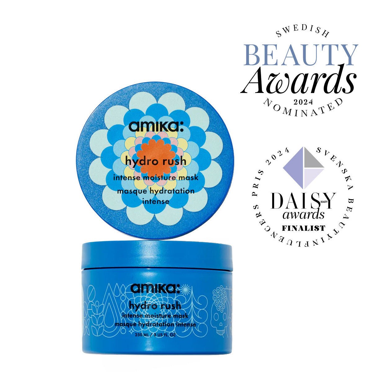 Amika Hydro Rush Intense Moisture Hair Mask 250ml - Salonmarjoahola - Shop