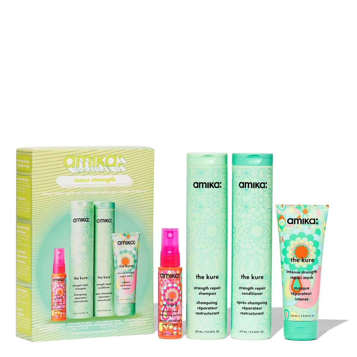 Amika Inner Strength Strength Repair Routine Set - Salonmarjoahola - Shop