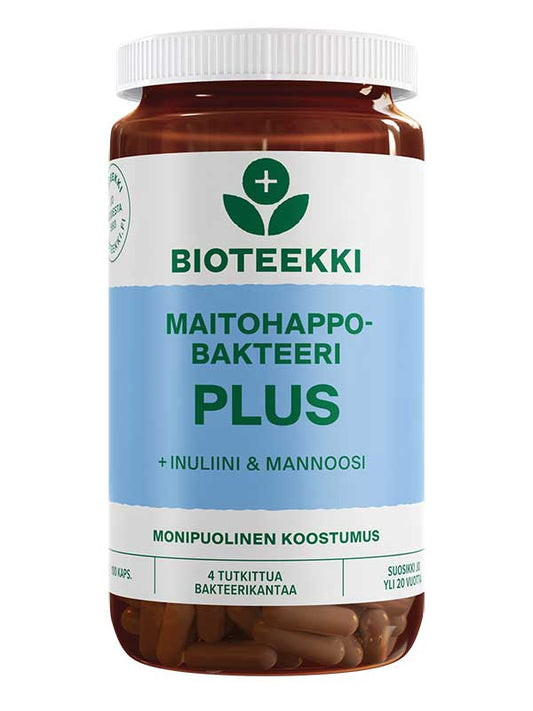 Bioteekki Maitohappobakteeri Plus 100 kapseli - Salonmarjoahola - Shop