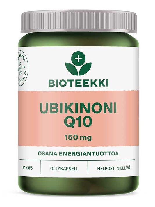 Bioteekki Ubikinoni Q10 90 kapseli - Osana Energiantuotantoa - Salonmarjoahola - Shop