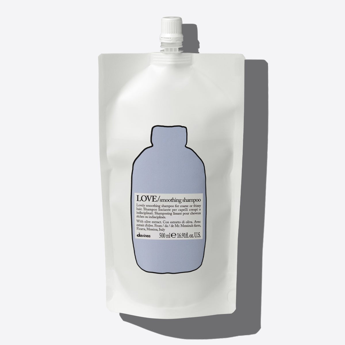 Davines EHC LOVE SMOOTHING Shampoo 500ml Refill - Salonmarjoahola - Shop