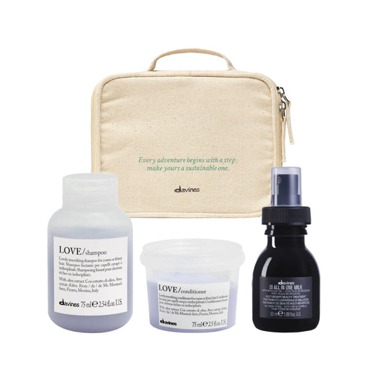 Davines Travel Beauty Bag - Love Smooth - Salonmarjoahola - Shop