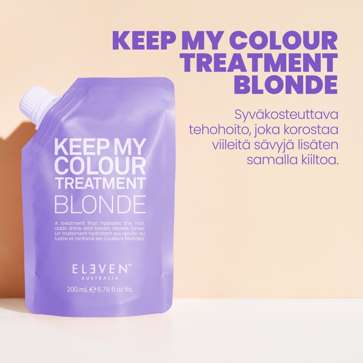 ELEVEN Keep My Colour Treatment Blonde 200ml Pussi - Salonmarjoahola - Shop