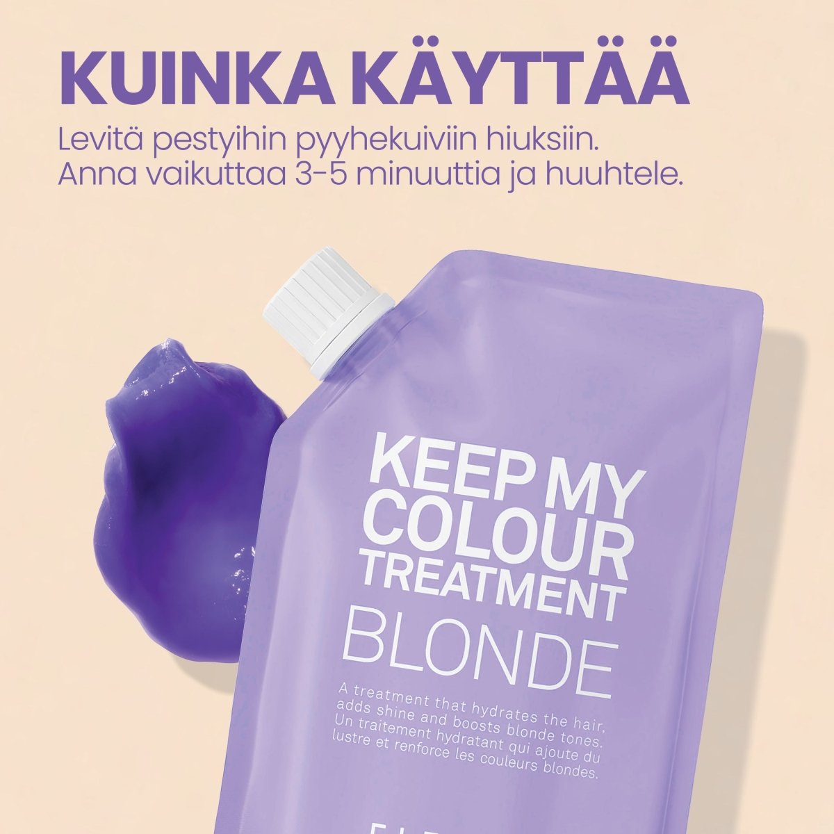 ELEVEN Keep My Colour Treatment Blonde 200ml Pussi - Salonmarjoahola - Shop