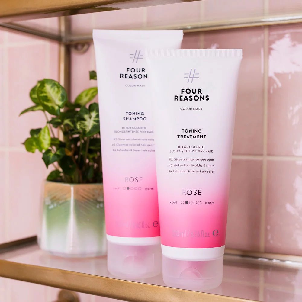 Four Reasons Color Mask Toning Shampoo Rose 250 ml - Salonmarjoahola - Shop