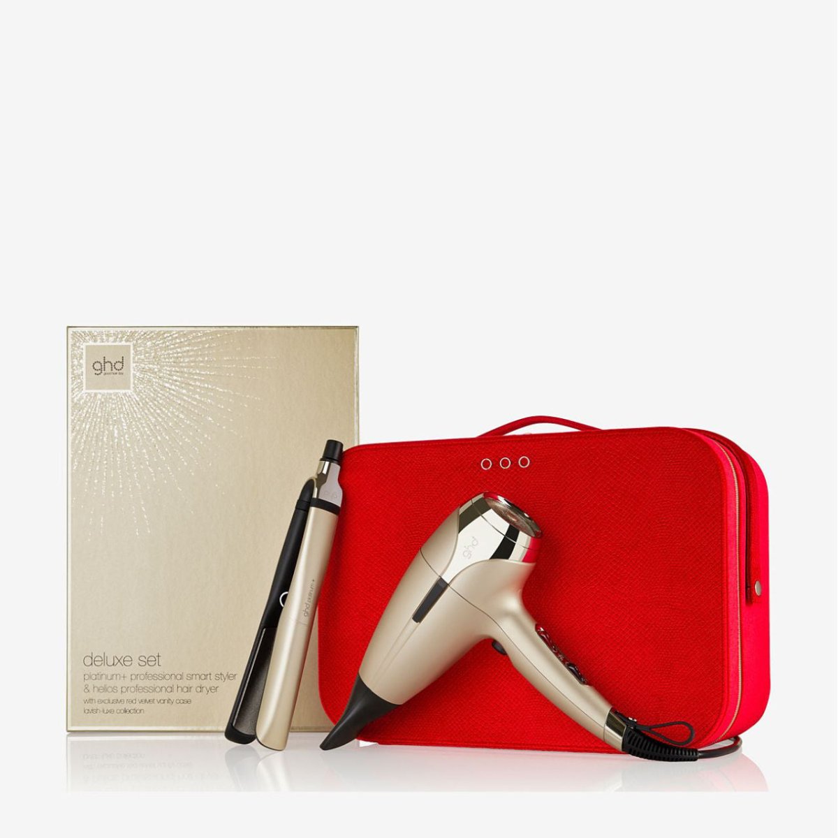 ghd Deluxe lahjapakkaus shampanjankultainen - Salonmarjoahola - Shop