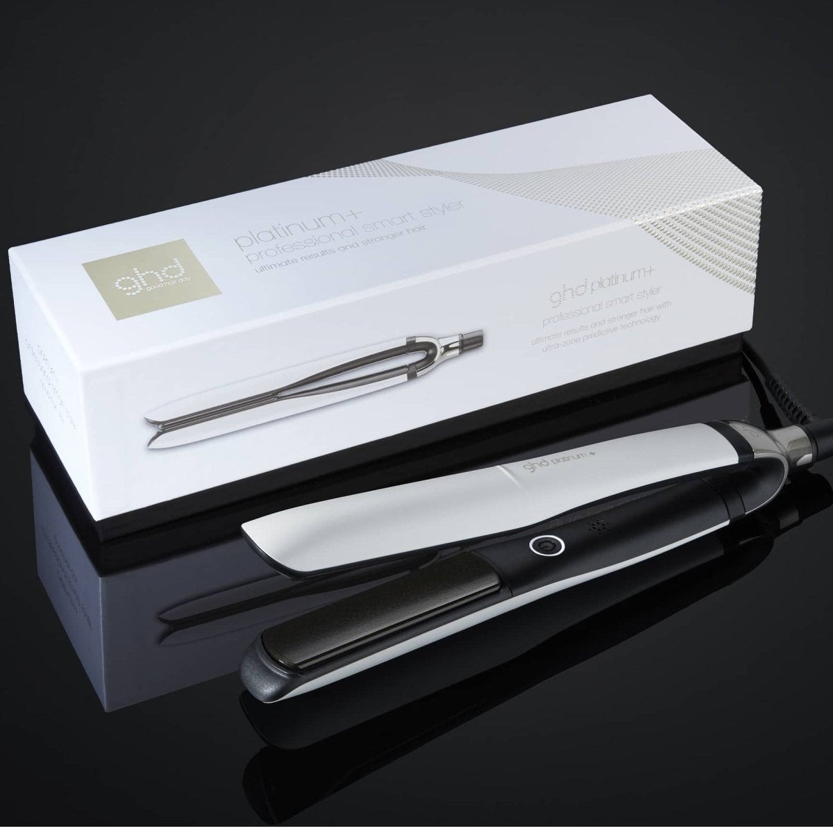 ghd Platinum+ - suoristusrauta - Valkoinen - Salonmarjoahola - Shop