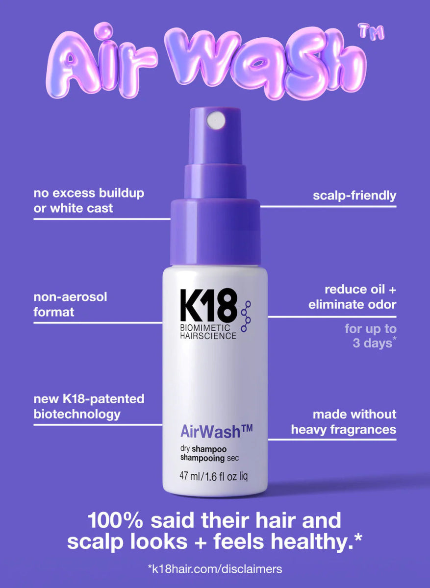 K18 AirWash Kuivashampoo 47ml - Travel - Salonmarjoahola - Shop