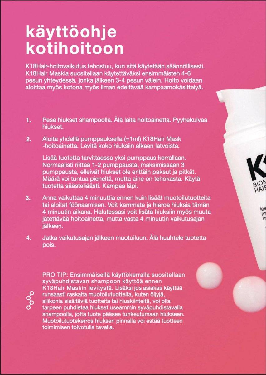 K18Hair Leave - in Molecular Repair Mask 15ml - Salonmarjoahola - Shop