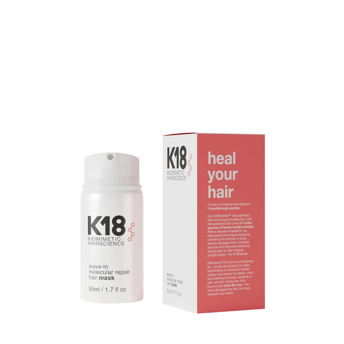 K18Hair Leave - in Molecular Repair Mask 50ml - Salonmarjoahola - Shop