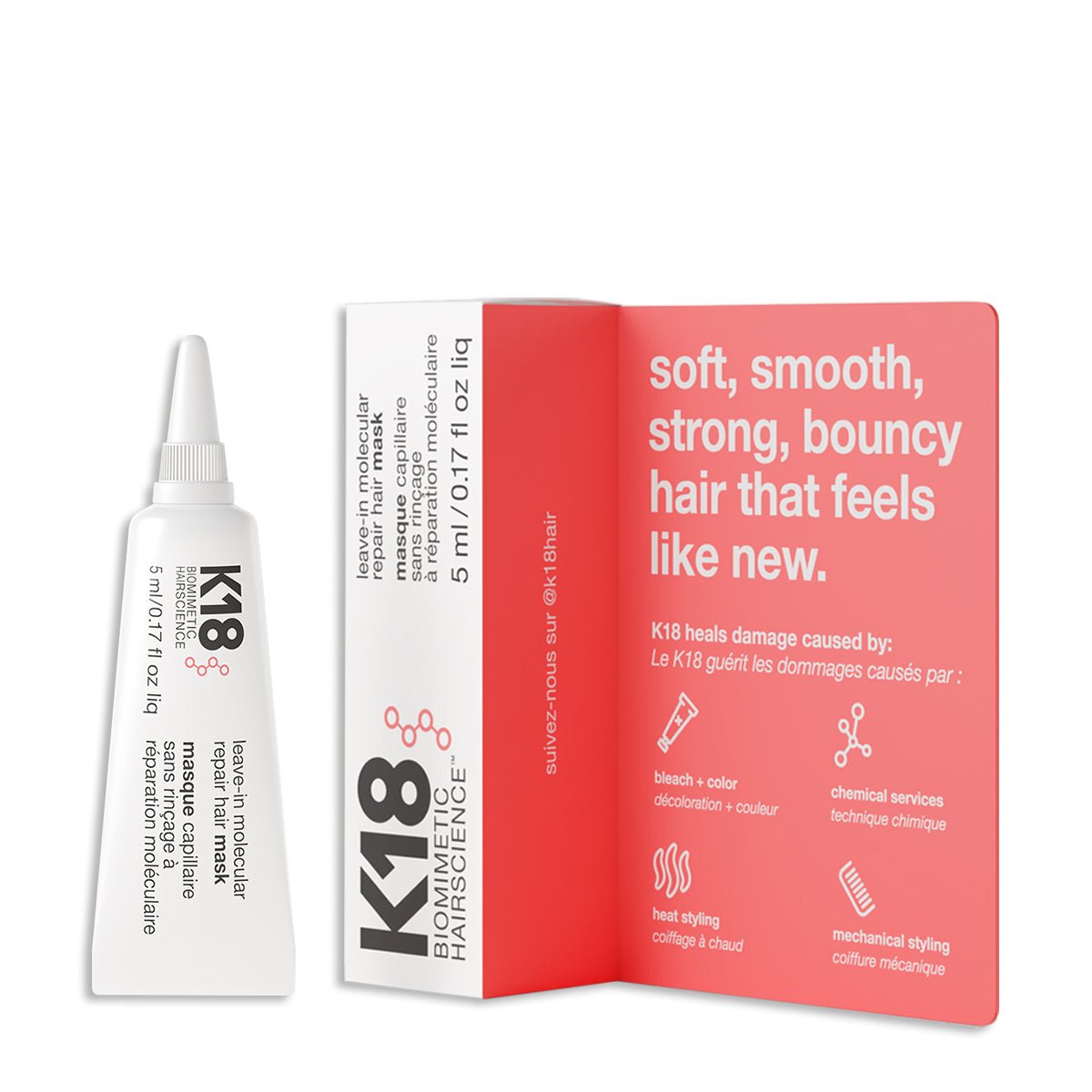 K18Hair Leave - in Molecular Repair Mask 5ml - Salonmarjoahola - Shop