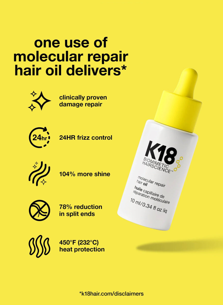 K18Hair Molecular Repair Hair Oil 10ml - Salonmarjoahola - Shop