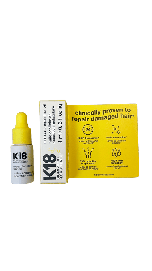 K18Hair Molecular Repair Hair Oil 4ml - Salonmarjoahola - Shop