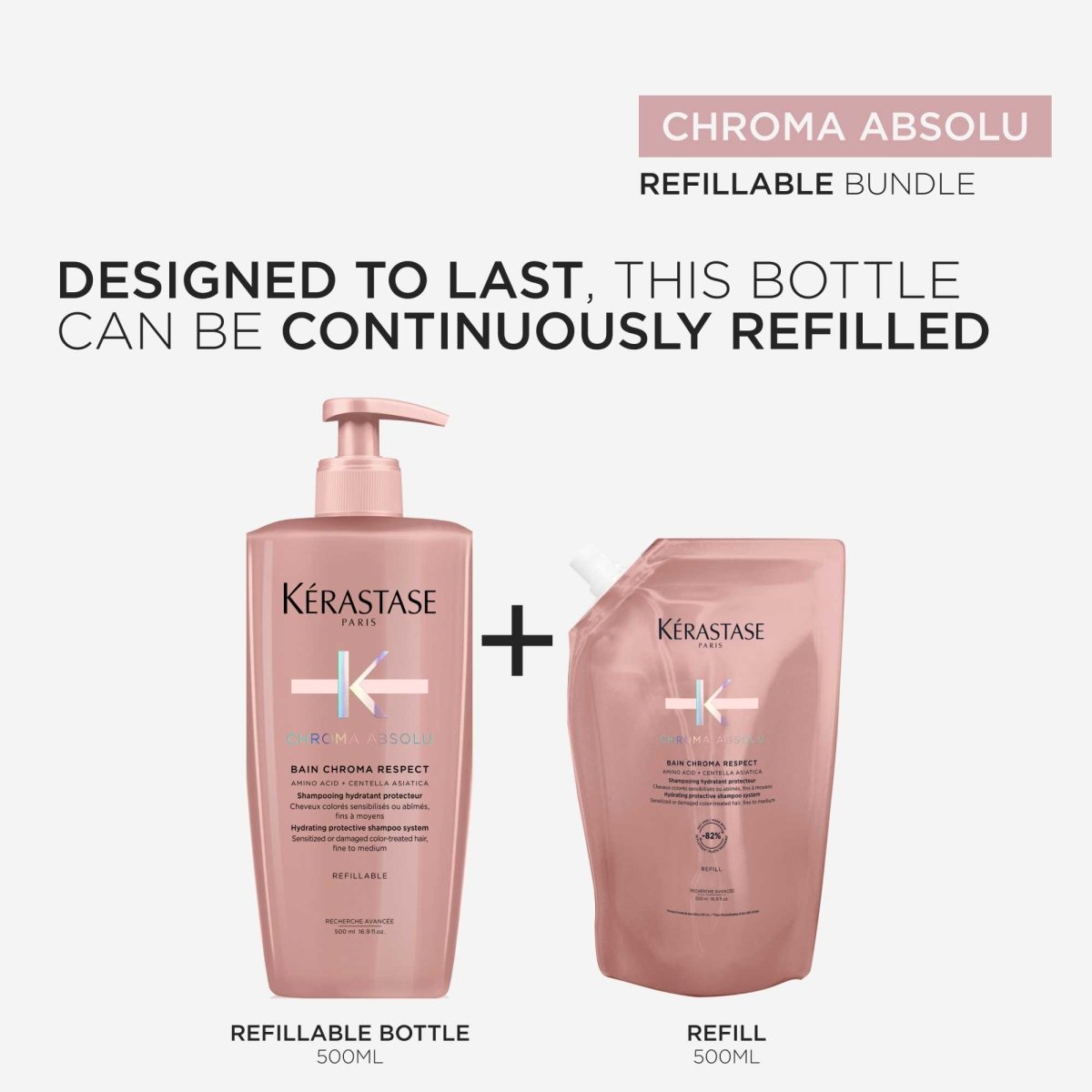 KERASTASE Bain Chroma Respect Refill 500ml - Salonmarjoahola - Shop