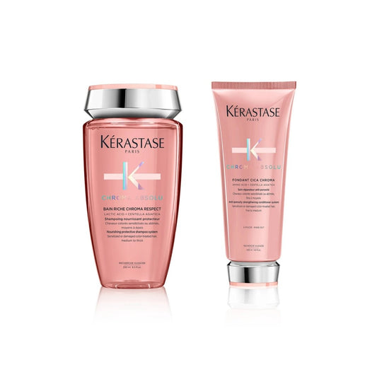 Kerastase Bain Riche Chroma Absolu shampoo ja Fondant hoitoaine combo - Salonmarjoahola - Shop