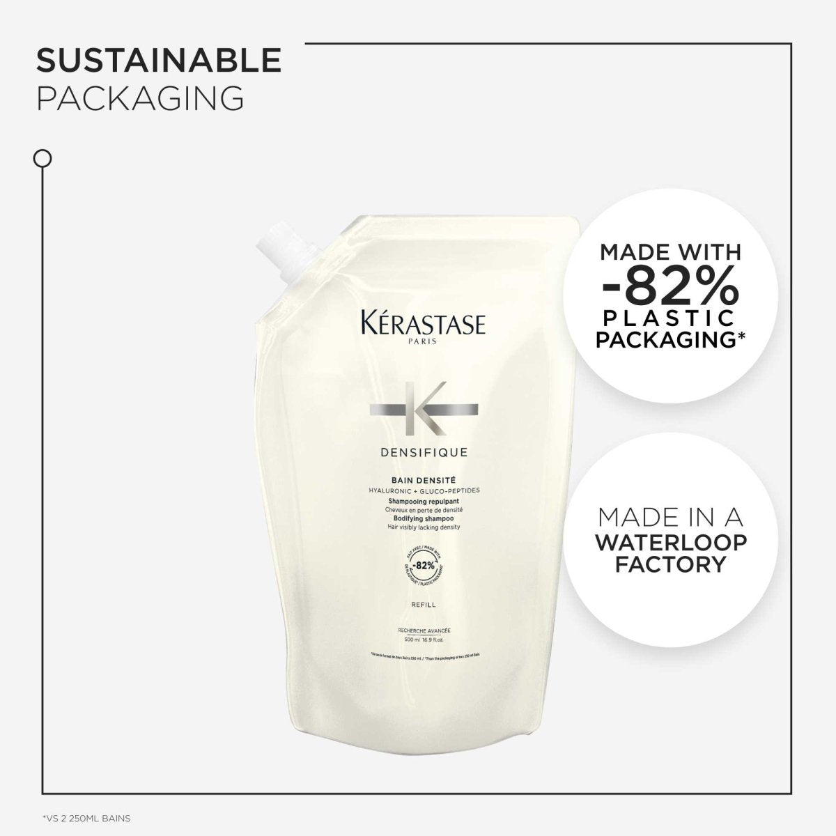 Kerastase Densifique Bain Densité Shampoo Refill 500 ml - Salonmarjoahola - Shop