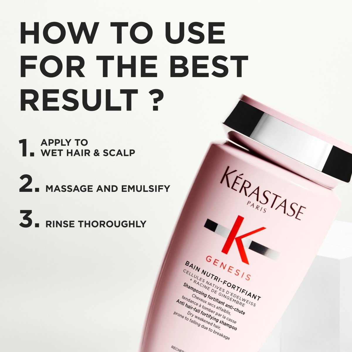 Kerastase Genesis Bain Nutri Fortifiant shampoo 250ml - Salonmarjoahola-Shop