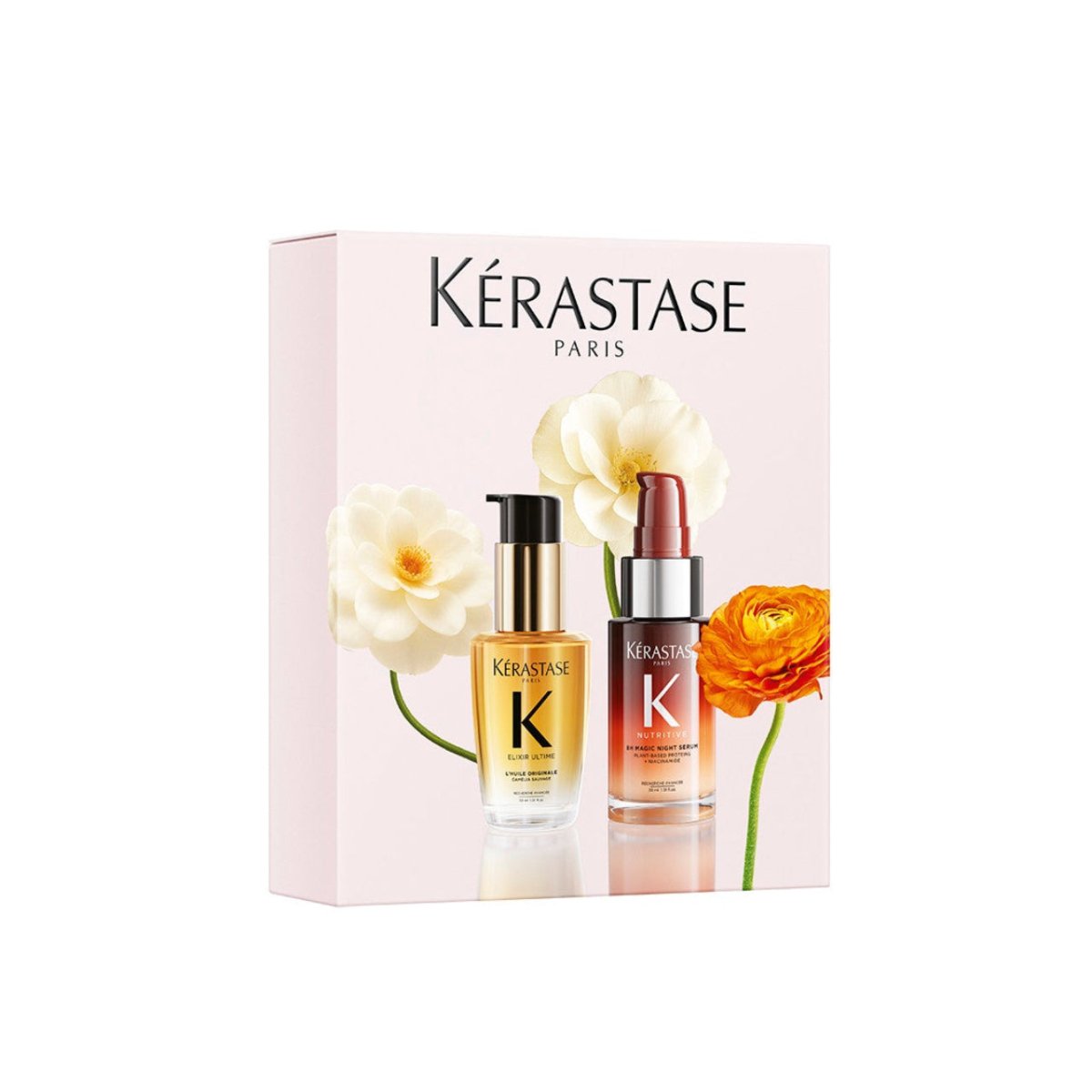 Kerastase Nutritive 8h Magic Night Serum and Elixir Ultima L'Huile Original Hair Oil Mini Duo Spring Set 2026 - Salonmarjoahola - Shop
