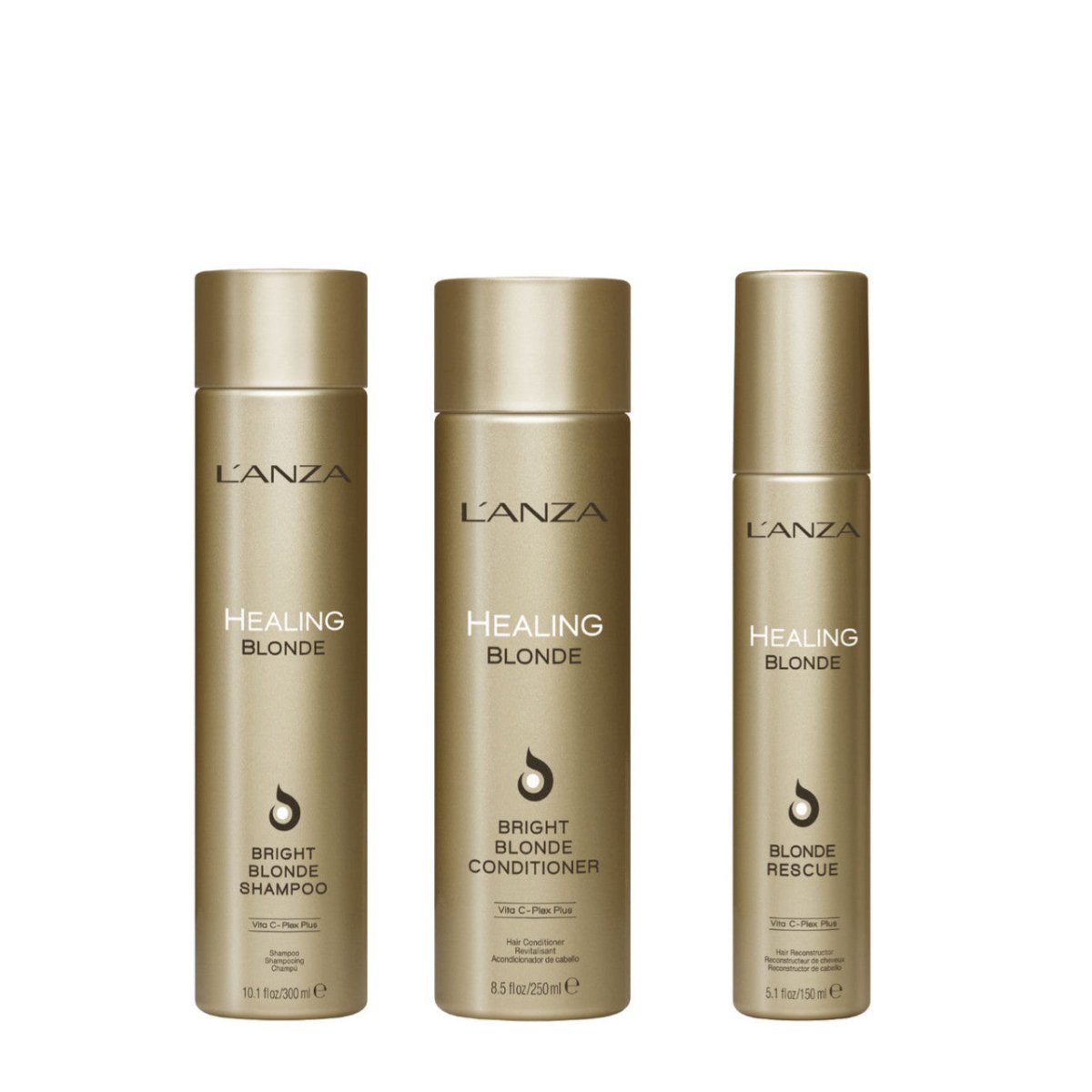 LANZA Healing Blonde Bright Blonde Shampoo Hoitoaine ja Rescue Combo - Salonmarjoahola - Shop