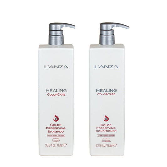 LANZA Healing ColorCare Color - Preserving Shampoo ja Hoitoaine Combo 1000ml - Salonmarjoahola - Shop