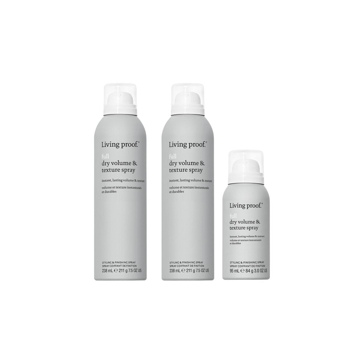 Living Proof Full Dry Volume Texture Spray 238ml ja 95ml triplapaketti - Salonmarjoahola - Shop