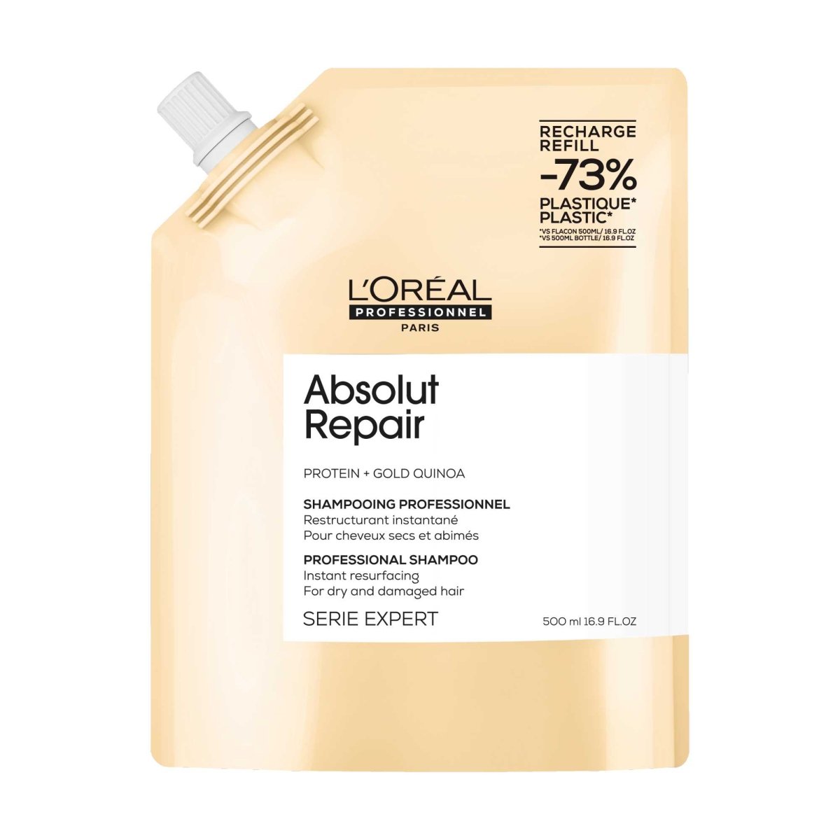 L'Oreal Absolut Repair Gold Shampoo Refill 500ml - Salonmarjoahola - Shop