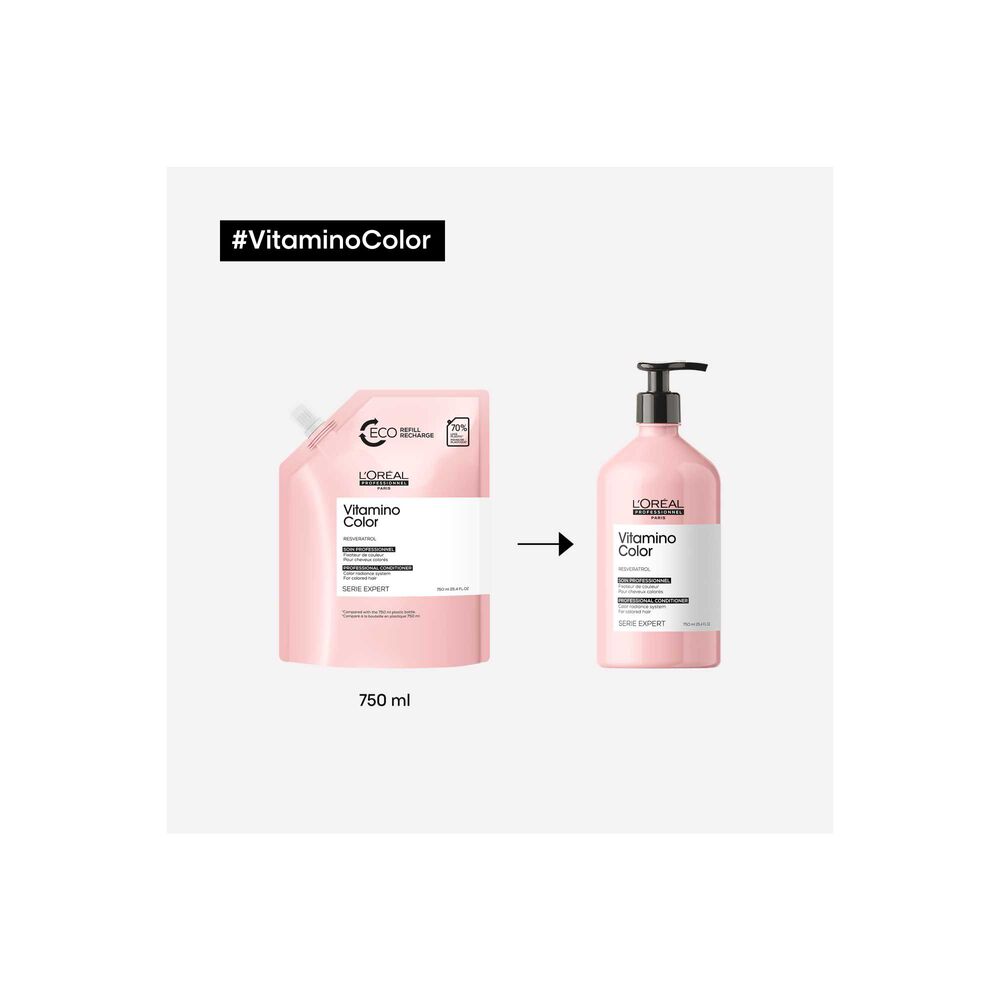 L'oreal Vitamino Color Conditioner 750ml Refill - Salonmarjoahola - Shop