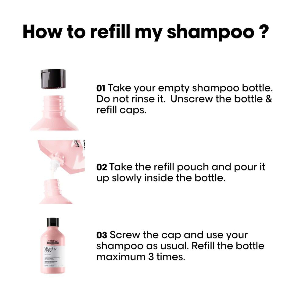 L'oreal Vitamino Color Shampoo Refill 500ml - Salonmarjoahola - Shop