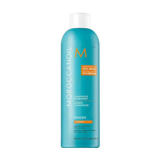 MOROCCANOIL Luminous Hairspray JUMBO - Valovoimaine hiuskiinne 480ml - Salonmarjoahola - Shop