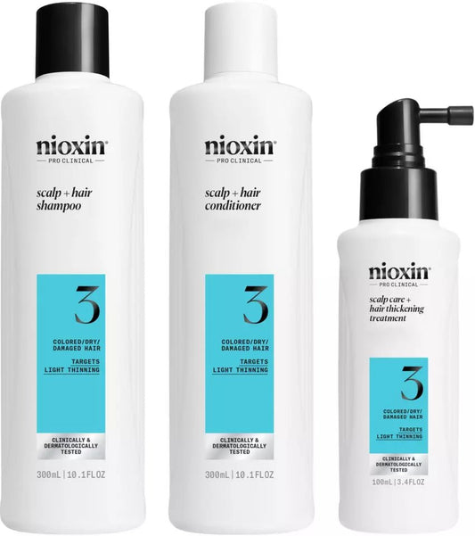 Nioxin Professional System 3 Kit For thining hair - Salonmarjoahola - Shop