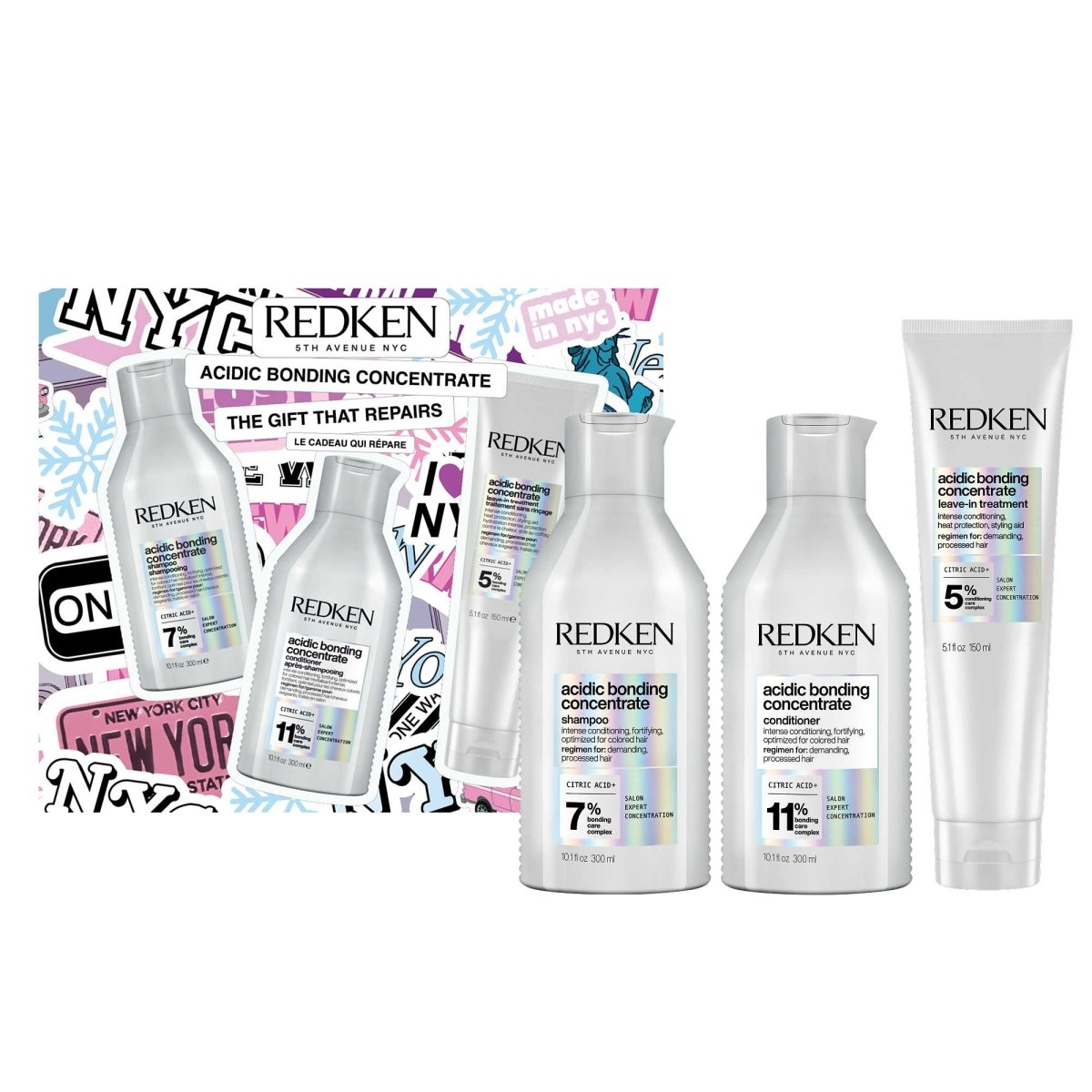 REDKEN Acidic Bonding Concentrate Holiday Gift Set (LIMITED EDITION) - Salonmarjoahola - Shop