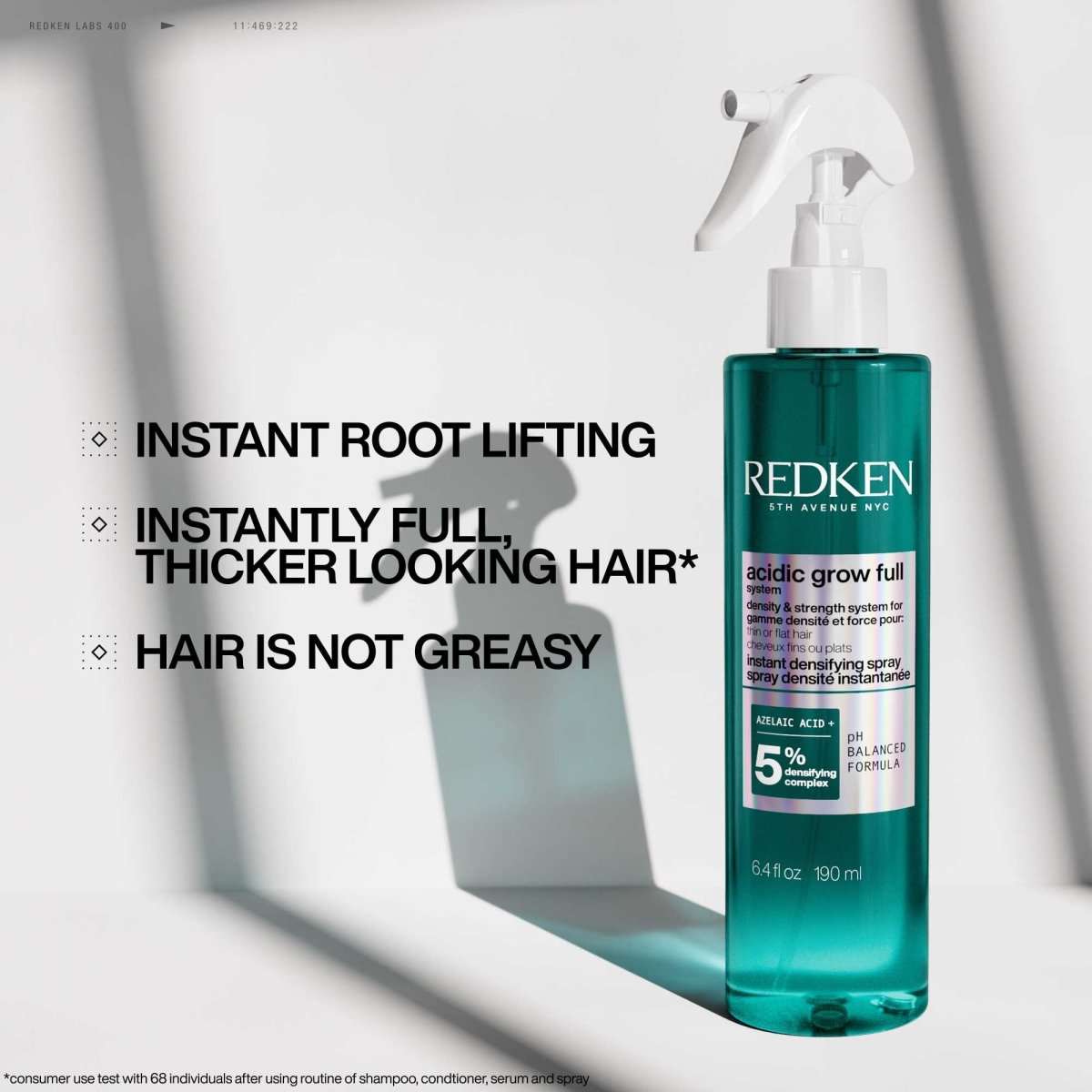 REDKEN Acidic Grow Full System Instant Densifying Spray For Thin Hair 190ml - Salonmarjoahola - Shop