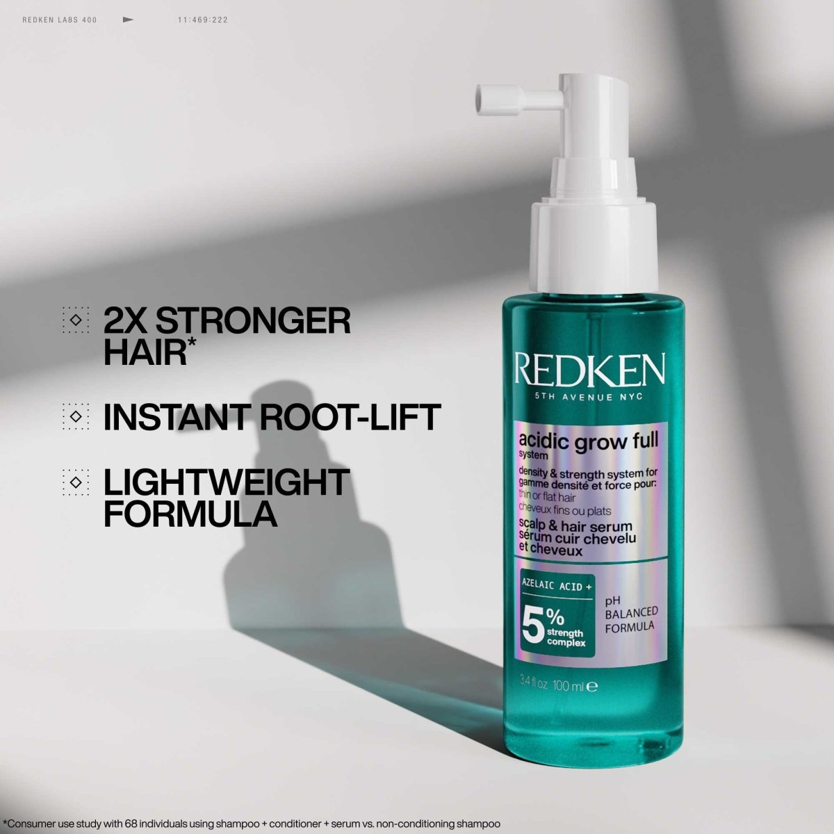 REDKEN Acidic Grow Full System Scalp & Hair Serum For Thin Or Flat Hair - Salonmarjoahola - Shop