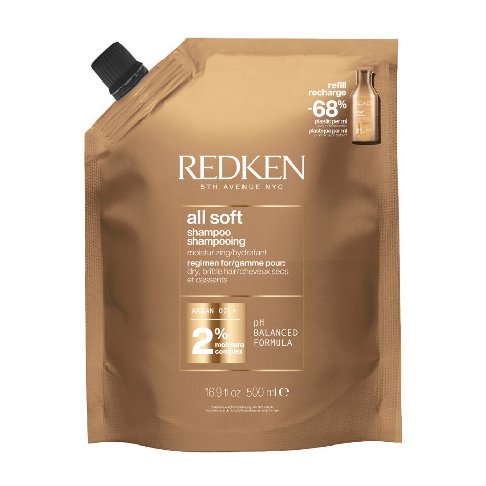 REDKEN All Soft Argan Oil Shampoo Refill 500ml - Salonmarjoahola - Shop